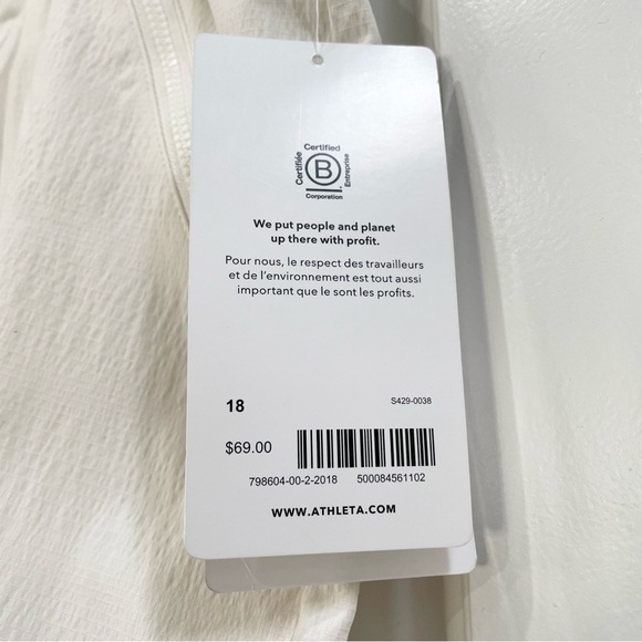 NWT Athleta White Trekkie Skort Size 18 - Picture 5 of 10